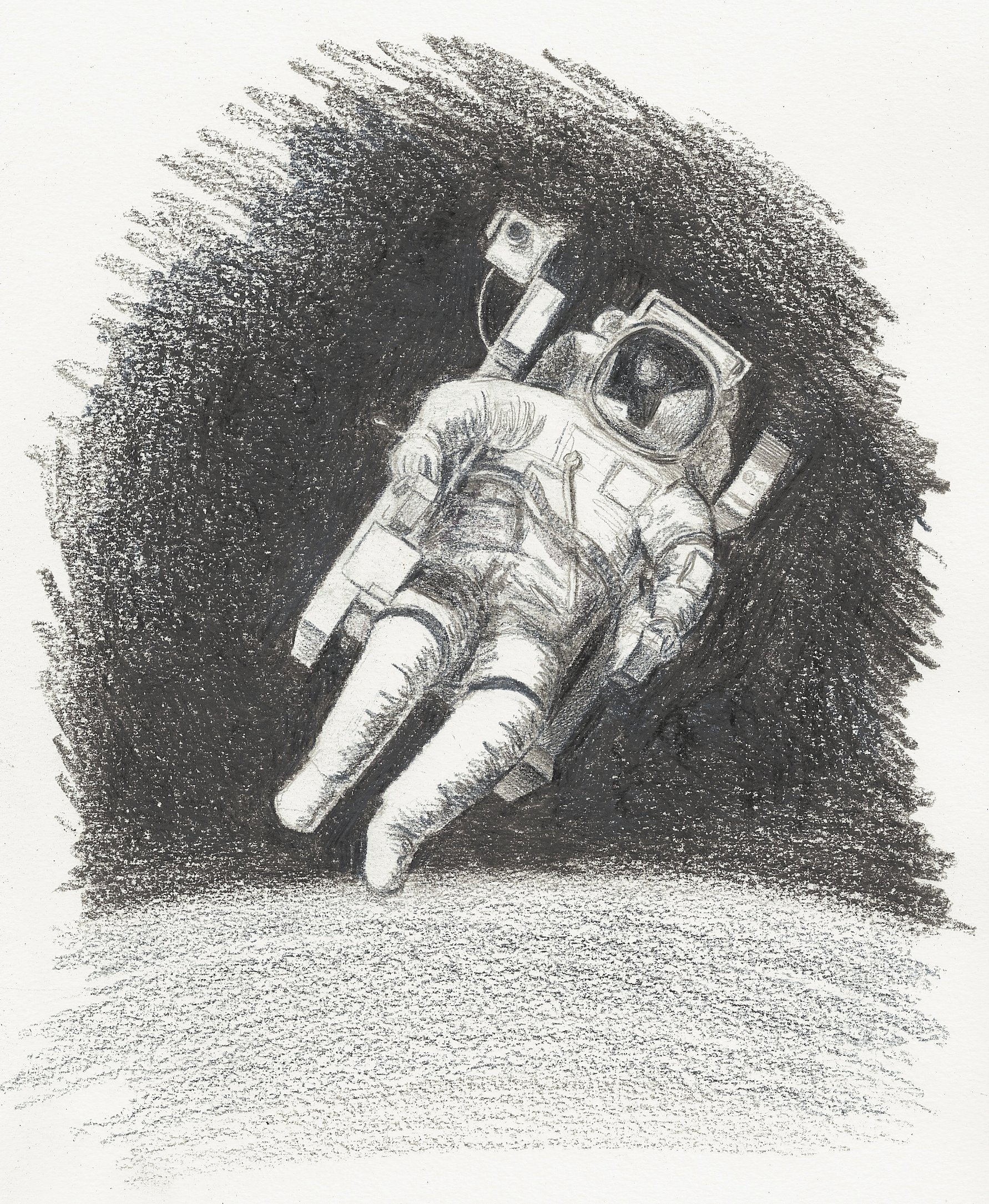 tumblr of space drawings Astronaut  Drawing Gallery Viewing  Cat